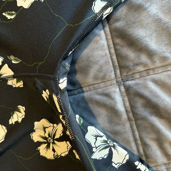 Sam Edelman High Waisted Floral Cropped Leggings Size L - Picture 10 of 10